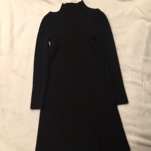 Sportmax black turtleneck puffsleeve sweater dress